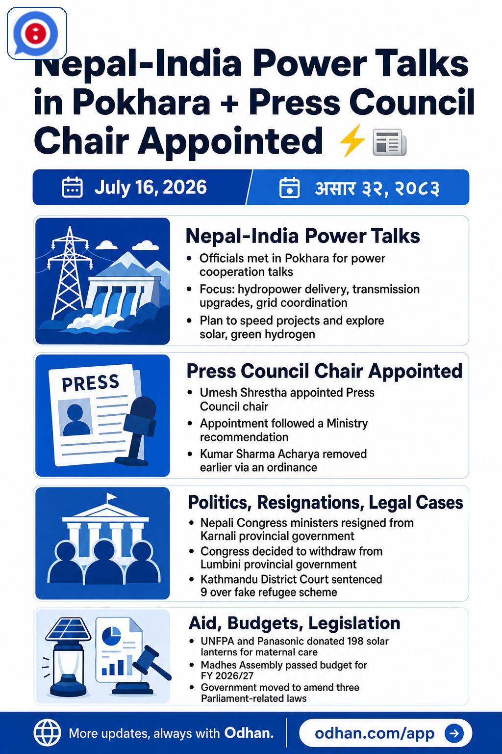 Nepal-India Power Talks in Pokhara + Press Council Chair Appointed ⚡🗞️