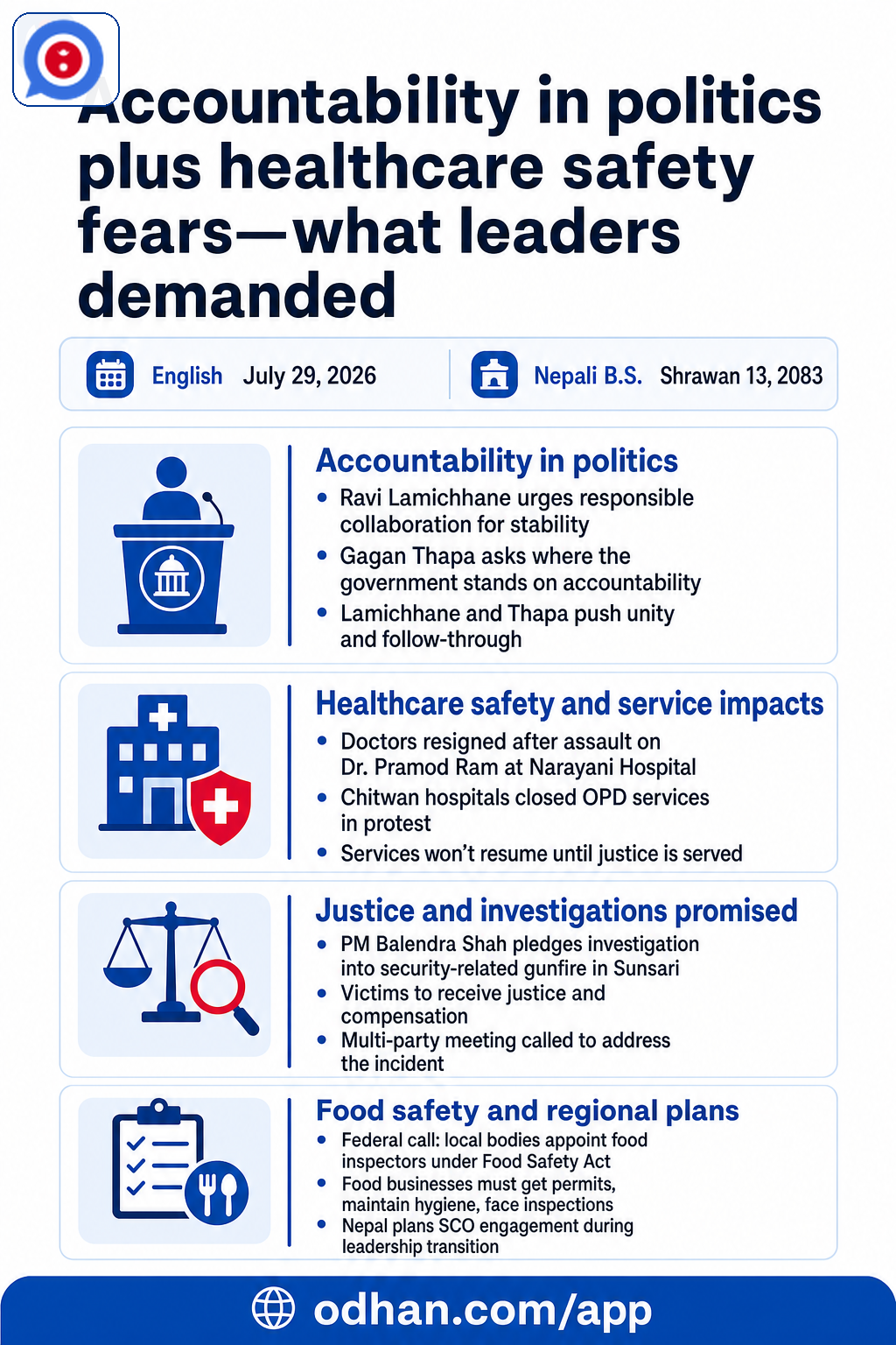Accountability in politics plus healthcare safety fears—what leaders demanded
