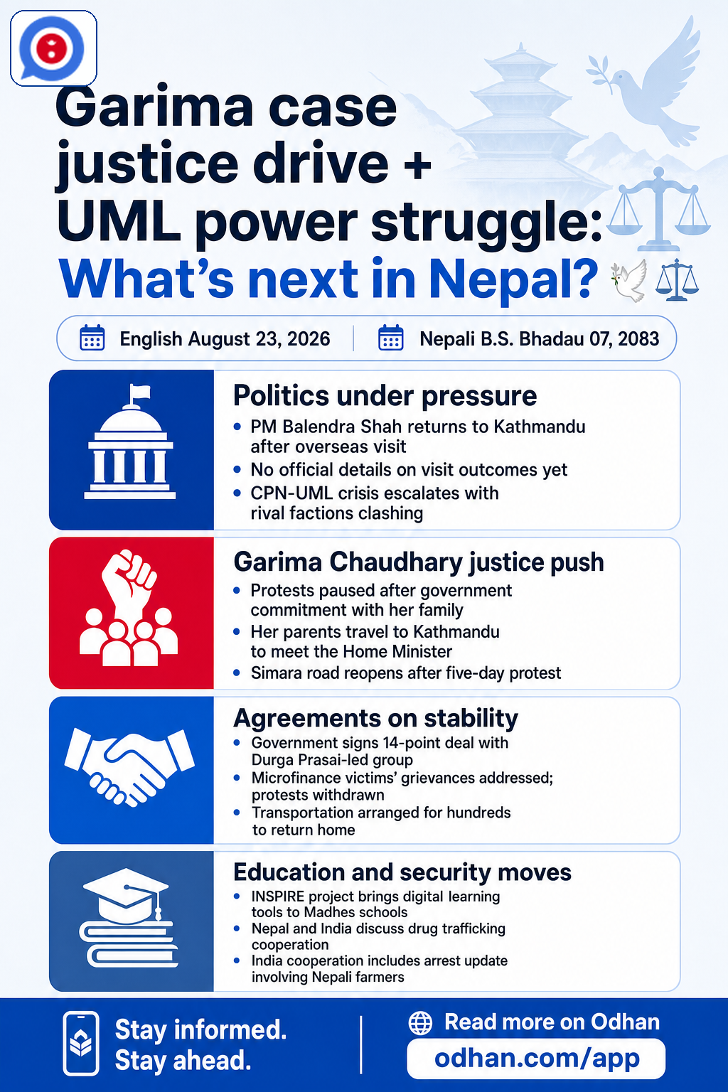 Garima case justice drive + UML power struggle: What’s next in Nepal? 🕊️⚖️